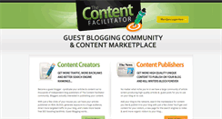 Desktop Screenshot of contentfacilitator.com